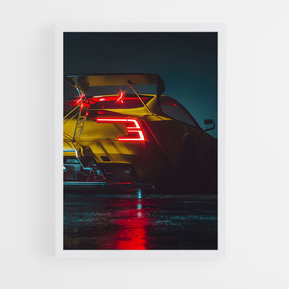 Poster Vitesse Jaune – affiche Need for speed (vue 3)